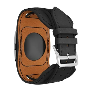 Už Fitbit Atvirkščiai Odos Watchbands Pakeitimo Riešo Dirželis Vintage Juodas/Rudas Reguliuojamas Vyrų Watchbands Už Versa 2 Lite Žiūrėti