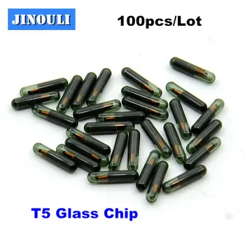 JINOULI 100vnt/ID daug T5-20 Atsakiklis Chip Tuščią Anglies T5 Cloneable Chip Automobilių Klavišą Cemamic T5 Chip Kopiją ID 11 12 13 33