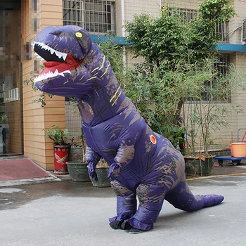 PRIPUČIAMI Dinozaurą T REX Kostiumas Susprogdinti Dinozaurų Helovinas Pripučiamas kostiumas Šalis kostiumų suaugusiems