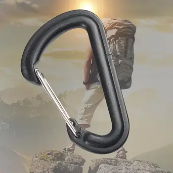 Plastikiniai Plieno Greitai nuimamas Kablys Key Chain D-formos Laipiojimo Sklendė, Skirta Kabinti Straipsniai Apie tai, Alpinizmo Krepšys Išorėje
