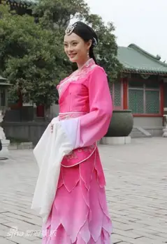 Kinijos liaudies šokių kostiumas už moteris senovės suknelė rankovės moteris tradicinės operos kostiumų nacionalinių šokių hanfu kinijos drabužių