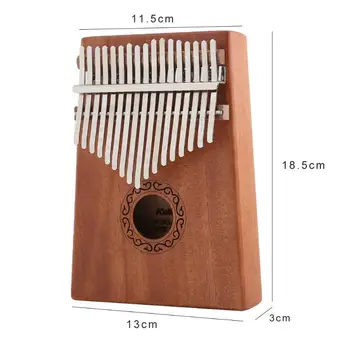 17 Klavišus Nykščio Fortepijonas Medienos Kalimba Klasikinių Spalvų ir Paprastas Patvarus Dizainas Muzikos Instrumentas su Tuning Plaktukas Lipdukai