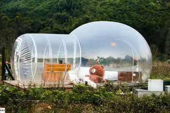 Aišku, Burbulo Palapinė Rainproof pripučiami skaidrus burbulas namas star house palapinė Oro Kupolas-Palapinė lauko Kempingas viešbučio Kieme