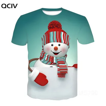 Marškinėlius Kalėdų T-shirt Vyrai Anime Marškinėliai 3d Spausdinimo Įdomu Tshirts Punk Roko marškinėlius Šalies Laimingas Mens Drabužių 6XL