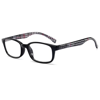 Naujas mados akiniai skaitymui modelį PVC viso kadro pavasario akinius kojos HD derva, vyrai ir moterys, skaitymo akiniai dioptrijomis 1.0-4.0