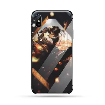 Anime, Japonų atakos Titan Telefono dėklas Grūdintas stiklas iphone 6 6S 7 8 plus X XS XR 11 12 mini PRO MAX
