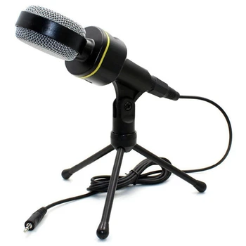 Kondensatoriaus Įrašymas Mikrofonas su Stovu Mikrofonas PC Mobiliojo Telefono Gyventi Dainavimo Baras, Karaoke Nešiojamas kompiuteris
