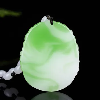 White Green Jade Dragon Kirin Pakabukas Karoliai Ranka Raižyti Gamtos Žavesio Papuošalai Amuletas Mados Aksesuarais Vyrams, Moterims, Dovanos
