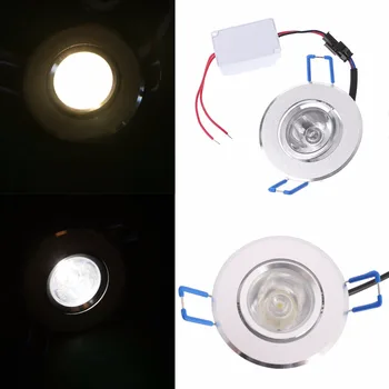 LED Prožektoriai, 1W LED Kabineto Sienos Vietoje Žemyn šviesos Lubų Lempa Šalta Balta Šilta Balta Namo Apšvietimas