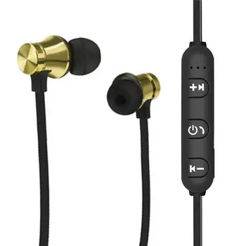 Bluetooth V4.2 Magnetiniai Belaidžių Ausinių Sporto Ausines Į Ausis Ausines Muzikos Valdymo Balsu Triukšmo Mažinimas Su Mikrofonu Mic