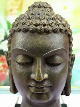 Tailandas Budos galvos verslo dovanos baldai piktųjų dvasių Budos paveikslas papuošalai Shakya Muni apdailos amatų statula