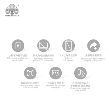 Qianli iCopy Plius LCD Ekrano Originalią Spalvą Remonto Programuotojas foriPhone 11 Pro Max XR XSMAX XS 8P 8 7P 7 Vibracijos/Touch Remontas