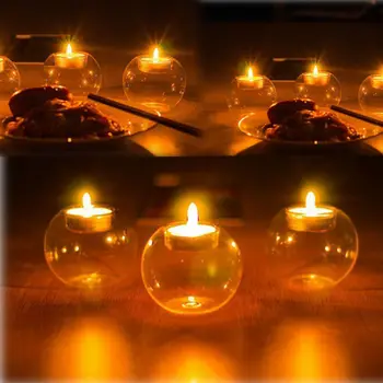 Krištolo ir Stiklo, Žvakių Laikiklis Romantiška Vestuvių Juostoje Šalis Dekoro Žvakidė NAUJAS
