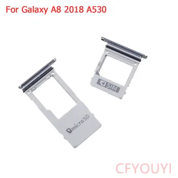 A530 Viena Sim Kortelės Dėklas & Micro SD Atminties Kortelės Lizdo Laikiklį Samsung Galaxy A8 2018