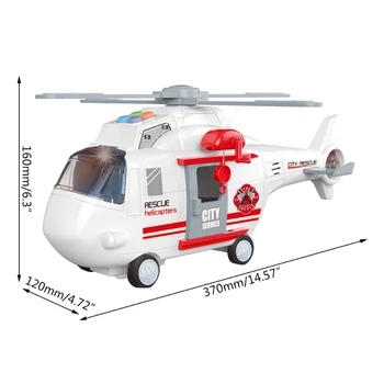 Orlaivių Automobilių Žaislai Nustatyti Muzikos, Šviesos Modeliavimo Sraigtasparnis su Transporto priemonių Vaikų Dovanų