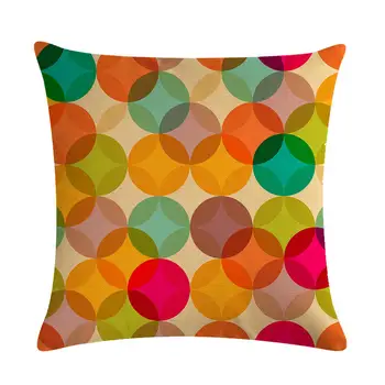 45cm*45cm Korio geometrijos lino/medvilnės pagalvėlė padengti ir sofa pagalvės užvalkalą Namų dekoratyvinės pagalvės dangtelis