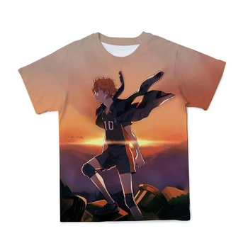 Vasarą Naujas Vyrų 3D Anime Tinklinio Jaunimo Marškinėlius Drabužiai Laisvi Ir Patogūs O-kaklo T-shirt Didelio Dydžio 100-6XL(Pritaikomas)