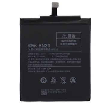BN30 Baterija Xiaomi Redmi 4A 3120mAh Redrice Hongmi 4A Ličio Polimero Pakeitimo Bateria Nemokamai Remonto Įrankiai