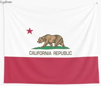 Kalifornijos Respublikos valstybės vėliava, Autentiški versija Sienos Gobelenas Paplūdimio Rankšluostį Poliesteris, Antklodė, Joga Skara Kilimėlis
