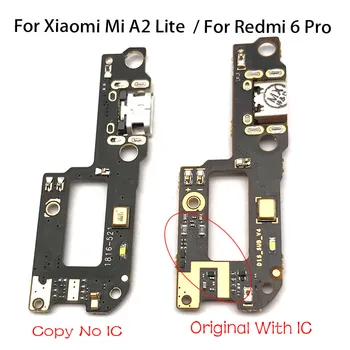 Nauja Xiaomi redmi 6 pro / Mi A2 lite USB Doko Jungtis Įkrovimo lizdas Įkroviklio Kištuką Valdybos Flex Juostelės Kabelis