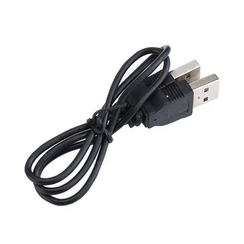 1pcs didmeninė Black USB 2.0 Male vyrams, M/M Išplėtimo Jungties, Adapteris, Laidas Laidas Laidas Didmeninės