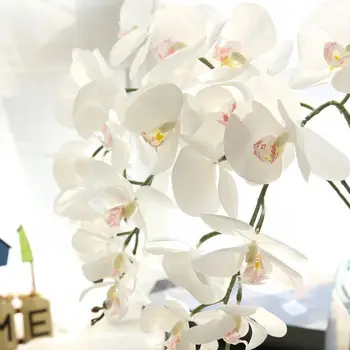 Dirbtinė Orchidėja, Gėlių Nekilnojamojo Touch Dirbtinių Drugelių Orchidėja flores artificiales Vestuvių dekoravimas namuose Festivalis Apdaila