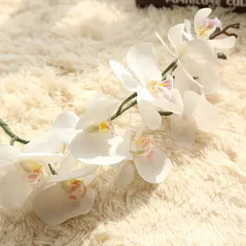 Dirbtinė Orchidėja, Gėlių Nekilnojamojo Touch Dirbtinių Drugelių Orchidėja flores artificiales Vestuvių dekoravimas namuose Festivalis Apdaila