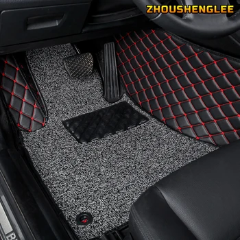 ZHOUSHENGLEE Užsakymą odos automobilio grindų kilimėliai Hummer H2 H3 2003 2004 2005 2006 2007 2008 2006 2009 2010 kojų kilimėliai