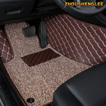 ZHOUSHENGLEE Užsakymą odos automobilio grindų kilimėliai Hummer H2 H3 2003 2004 2005 2006 2007 2008 2006 2009 2010 kojų kilimėliai
