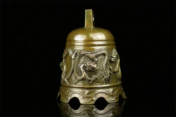 KARŠTO PARDAVIMUI, NAMŲ kiemo į VIRŠŲ Talismanas # Exorcisms miesto curtilage sėkmės Bronzos dragon bell FENG SHUI Žalvario statula