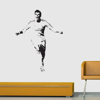 Gareth Bale Velso Velse Futbolo Žaidėjas Decal Sienos Menas, Lipdukas Nuotrauką Dekoro Plakatas Nemokamas Pristatymas