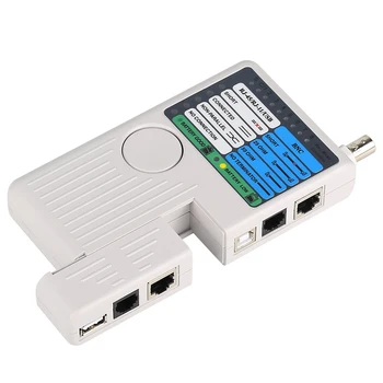 RJ11 RJ45 USB BNC LAN Tinklo Multi-Funkcija Testeris Keturi-Viename Kabelių Testeris Už STP UTP LAN Kabeliai Tracker Detektorius Viršų