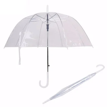 Skaidrus Ultra Light Ilga Rankena Skėtis Moterų Skėtis Pusiau automatinė Tiesus Strypas skėtį nuo saulės, Skėtis, Naujas Vaikas, Skėtis, Lietus