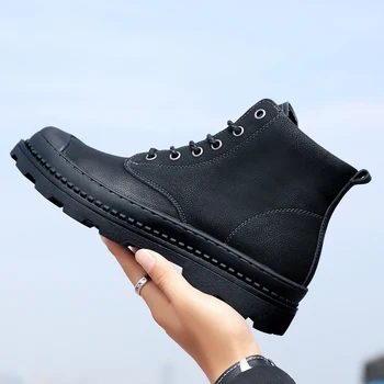 2020 natūralios odos Vyrai mada batai vyrams žieminiai batai klasikinis dizainerio vyras slydimo batų neleidžiančioms slysti vyras medvilnės batai 38-46