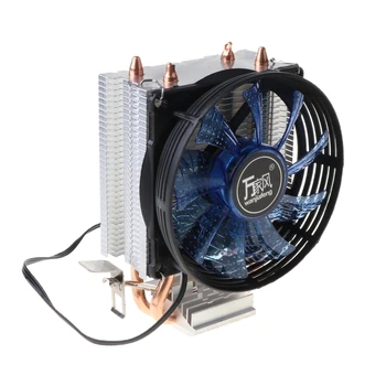 2 Heatpipe Aliuminio PC CPU Aušintuvo Aušinimo Ventiliatorius intel 775/1155/1151 754/AM2