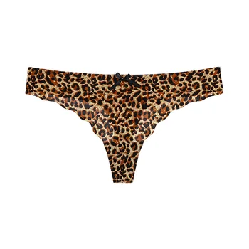 Jeseca Seksualus Leopardas Spausdinti Moterų Kelnaitės Besiūliai Moteriški Apatiniai, Bikini Mažaaukščių Intymi G-String Dirželių Kelnaitės Apatinės Kelnės