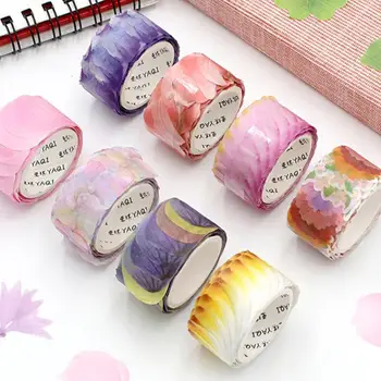 200Pcs/Roll Žiedlapių Washi Tape Lipdukai Gėlės Dekoratyvinės Juostos 