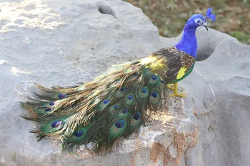 Gyvas paukštis didelis 60cm gražus povas plunksnų modelis putų&plunksnų paukštis rankdarbių,sode vestuvių dekoravimas a2585