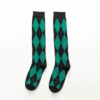 10vnt =5pairs moterų kojinės rudens-žiemos mados ilgas kojines preppy stilius kelio kojinių vientisos spalvos aukštos elastinga