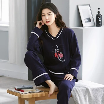 Prettyshe Žiemos Moterys Šilta Pižama Kostiumas Korėjos Kawaii Medvilnės Minkštas, Šilkinis Pijama Ponios Namuose Medžiaga Pižamos Homewear Sleepwear Rinkinys
