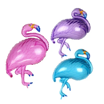 6 Vnt./set Didelis paukščių oro balionus Flamingo folija balionai vaikams klasikinis žaislai Pripučiami helio balionas gimtadienio, vestuvių kamuolius dalis