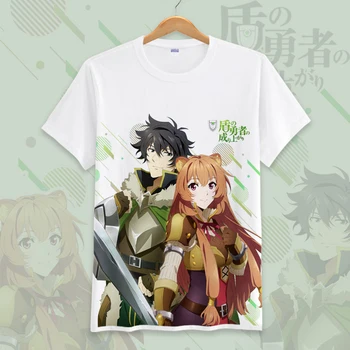 Naujas Anime Tate no Yuusha no Nariagari cosplay t-shirt Auga ekrano Herojus Iwatani Naofumi vyrų marškinėliai vasaros viršūnes