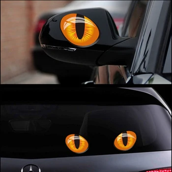1 Pora Mielas trimatis 3D Modeliavimas Cat Eye Lipdukas Automobilio Eksterjero Lipdukas