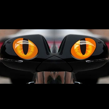 1 Pora Mielas trimatis 3D Modeliavimas Cat Eye Lipdukas Automobilio Eksterjero Lipdukas
