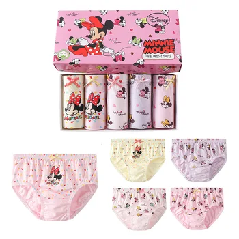 Disney 5/VNT Kvėpuojantis minkštas ir patogus vaikų drabužių medvilnės mados mergaičių Kelnaitės vaikams, cartoon Mickey šortai