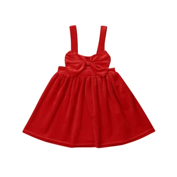 Baby Girl Kalėdų Dress Vaikams, Kūdikių Mergaitės Princesė Lankas Suknelė Partijos Inscenizacija Suknelė Suspender Suknelė, Dydis 2-6T