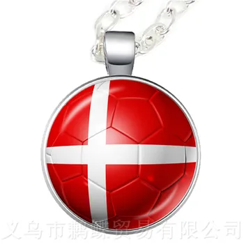 Naujas Atvykimo Rusija, Vokietija, Danija, Lenkija Pasaulio Futbolo Nacionalinės Amerikietiškojo Futbolo Logotipas Karoliai Futbolo Gerbėjų Suvenyras, Dovana