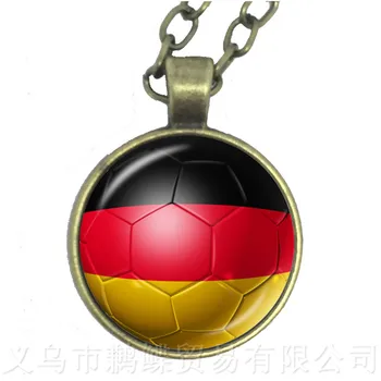 Naujas Atvykimo Rusija, Vokietija, Danija, Lenkija Pasaulio Futbolo Nacionalinės Amerikietiškojo Futbolo Logotipas Karoliai Futbolo Gerbėjų Suvenyras, Dovana