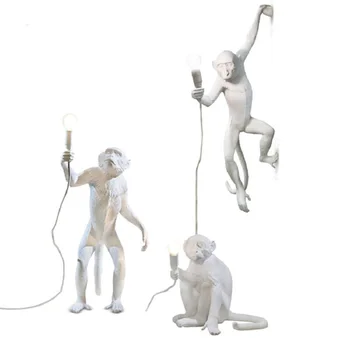 Šiuolaikinės Kanapių Virvė Dervos Beždžionė Žibintai priedai veltiniams, vilna Lempa SELETTI Koridoriaus Tyrimas Beždžionė Lempos Pakabukas LightsLiving Kambaryje Kabo Žibintai