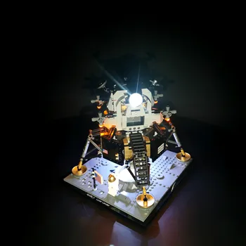 Led Šviesos Rinkinys lego 10266 Apollo 11 Mėnulio Lander Blokai Modelis Apšvietimo Rinkinys (neįeina Modelis) žaislai vaikas dovana